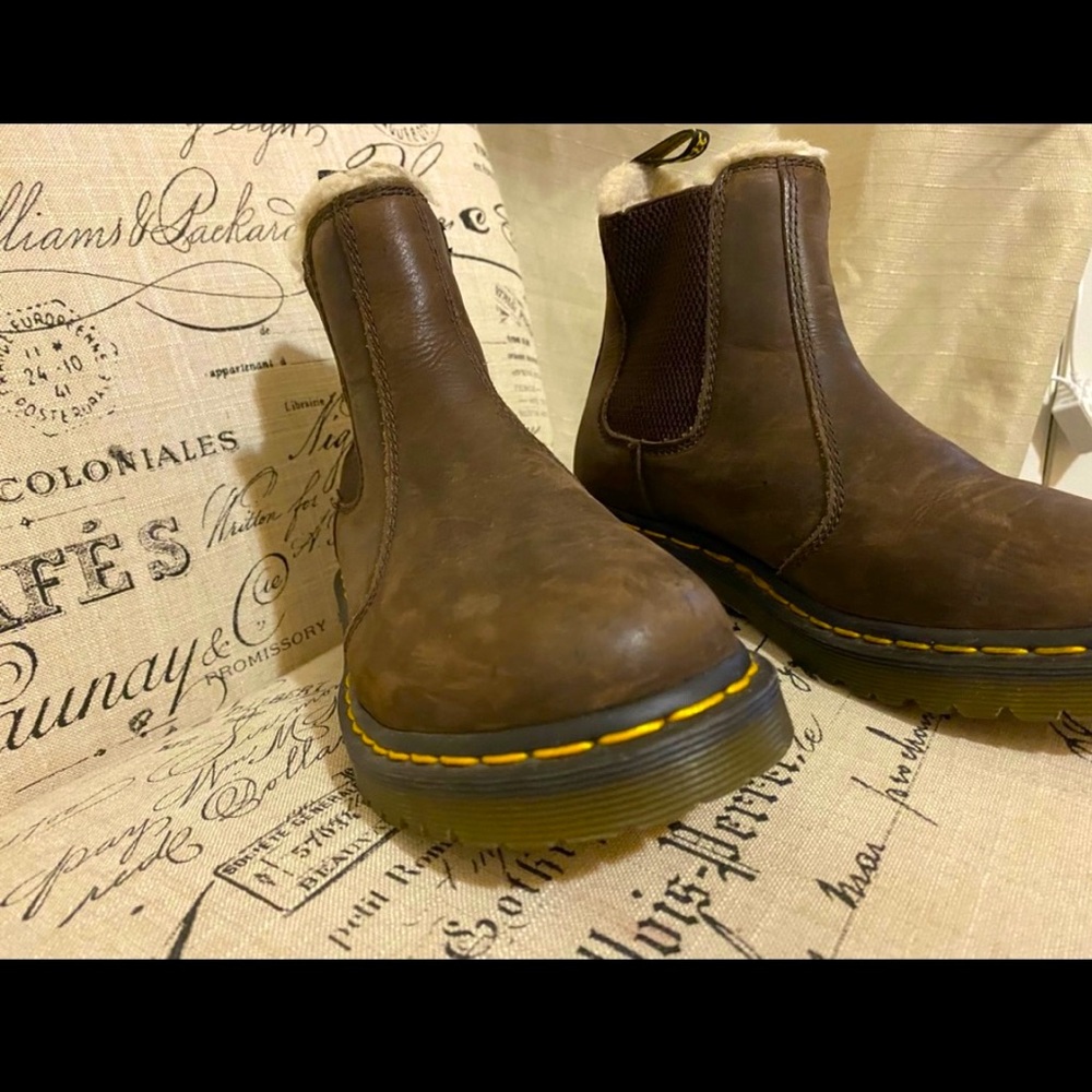 Dr. Martens Brown Ankle Boots